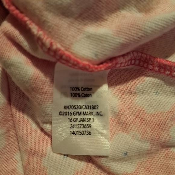 Gymboree girls size 5-6 solid top floral bottom tshirt dress - Picture 2 of 3